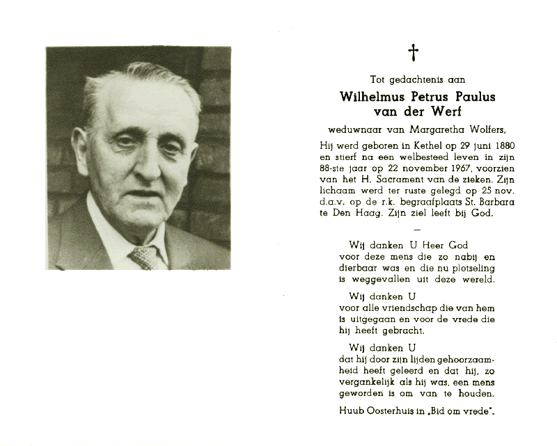 19671122 bidpr Wilhelmus PP vd Werf wedn Margaretha Wolfers